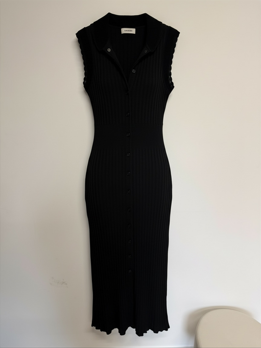 Preloved Sandro Dress Size 8-10 Black