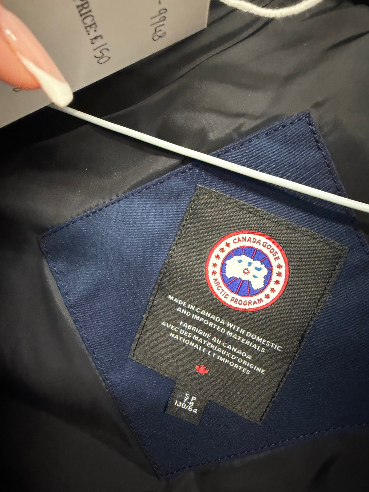 Preloved Canada Goose Kids Gilet Age 7-8 Navy