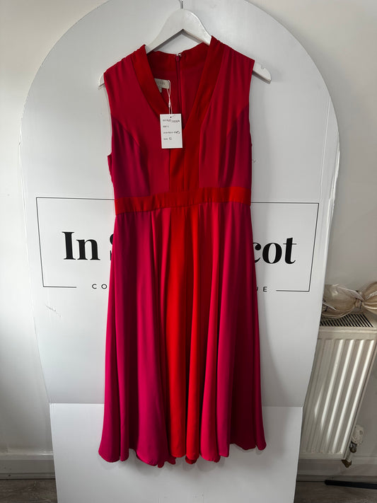 Pink & Red Dress Dress, Size 12