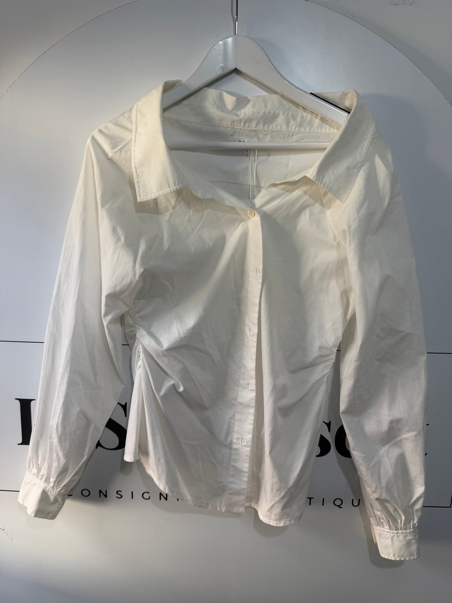 White Frame Shirt, Size S