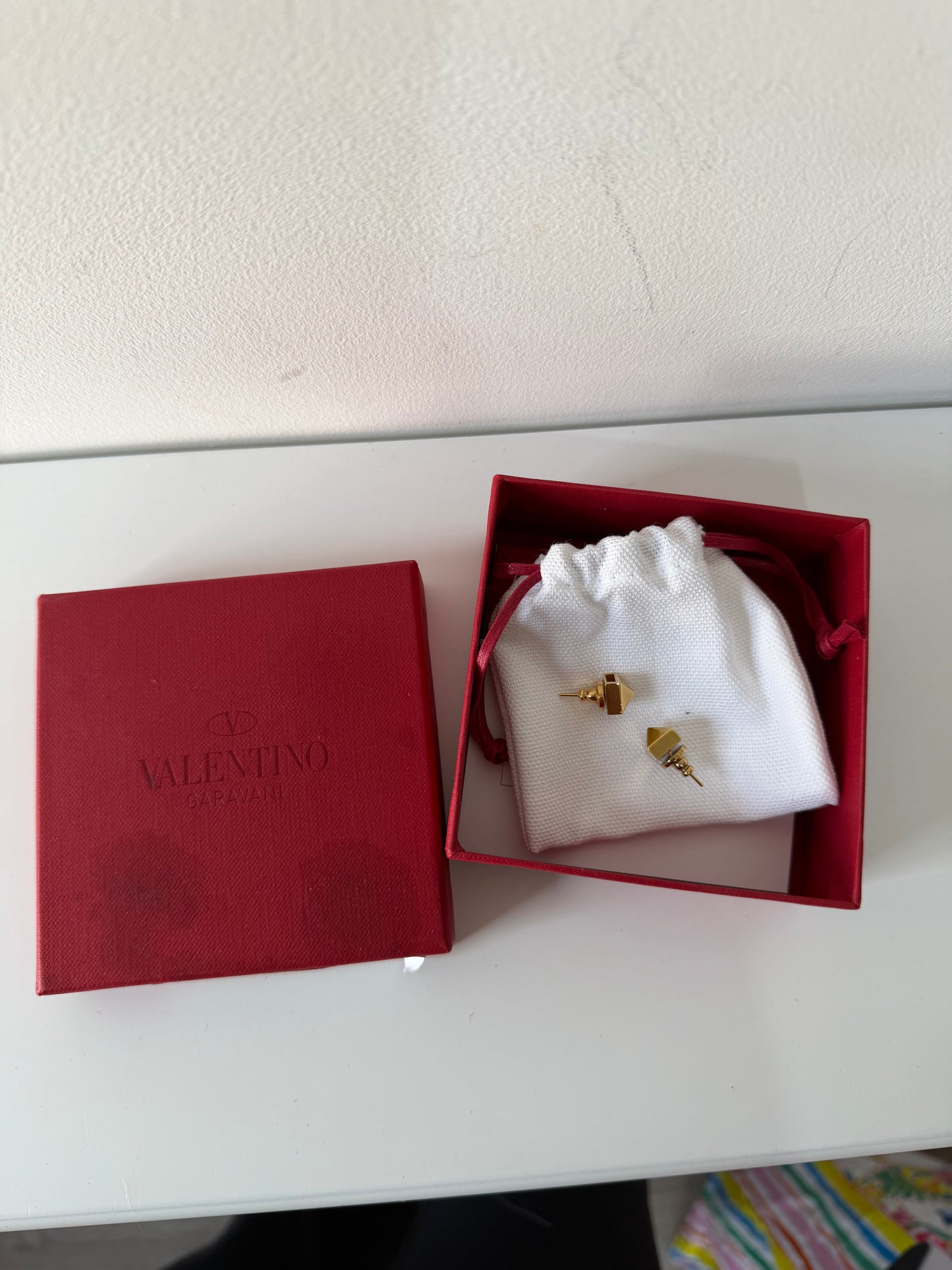 Preloved Gold Hardware Valentino Earrings
