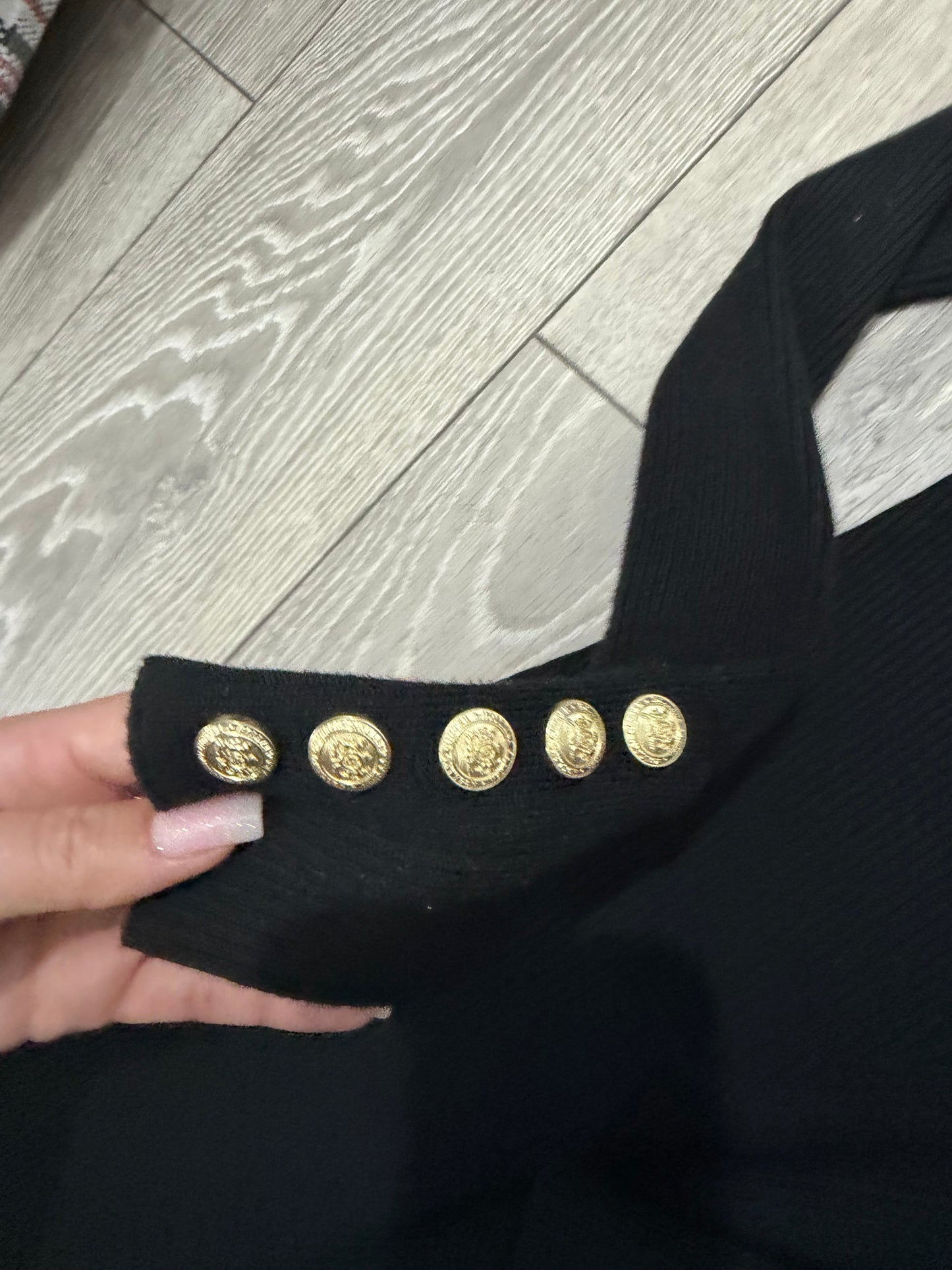 Black and Gold Holland Cooper Current Season Dress, Size XS (up to 8-10)