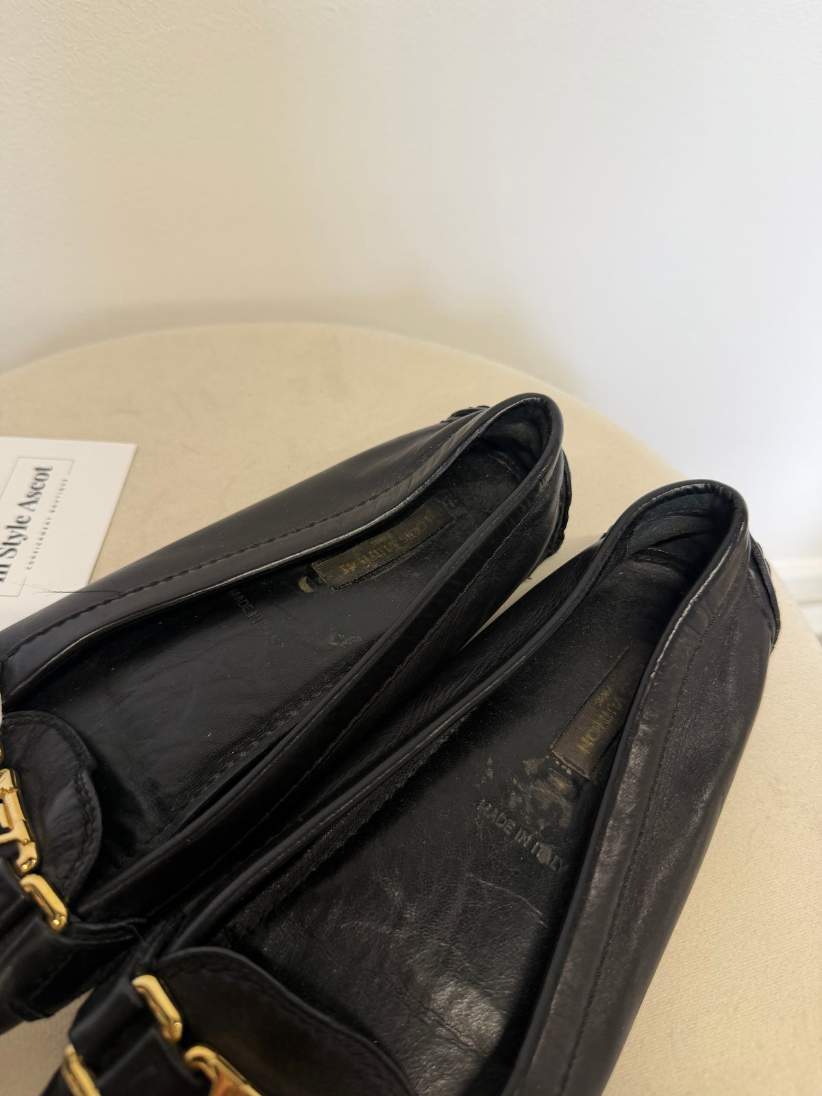 Preloved Louis Vuitton Loafers EU 38 - UK 5 Black