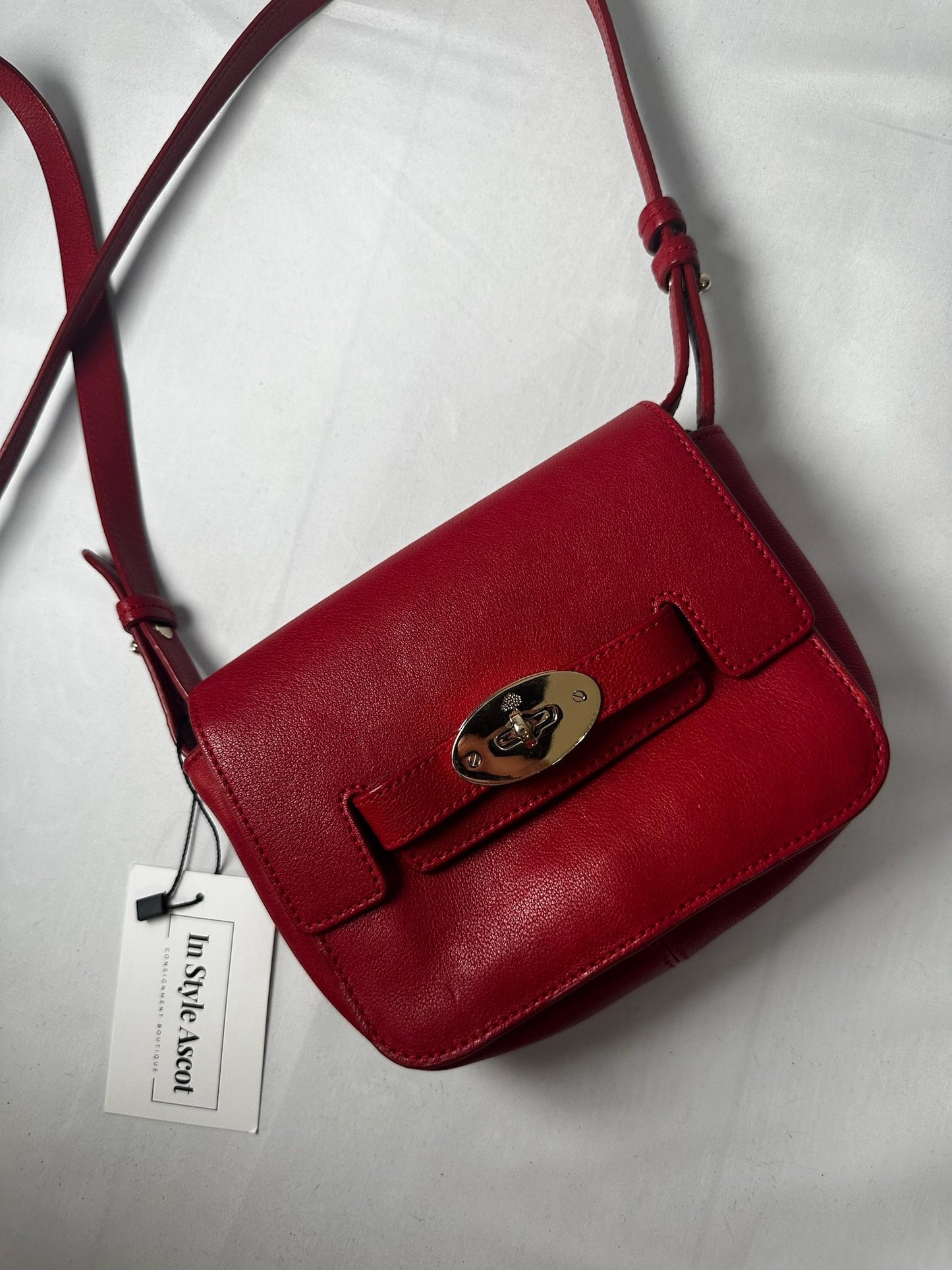 Red Mini Cross Mulberry Bag