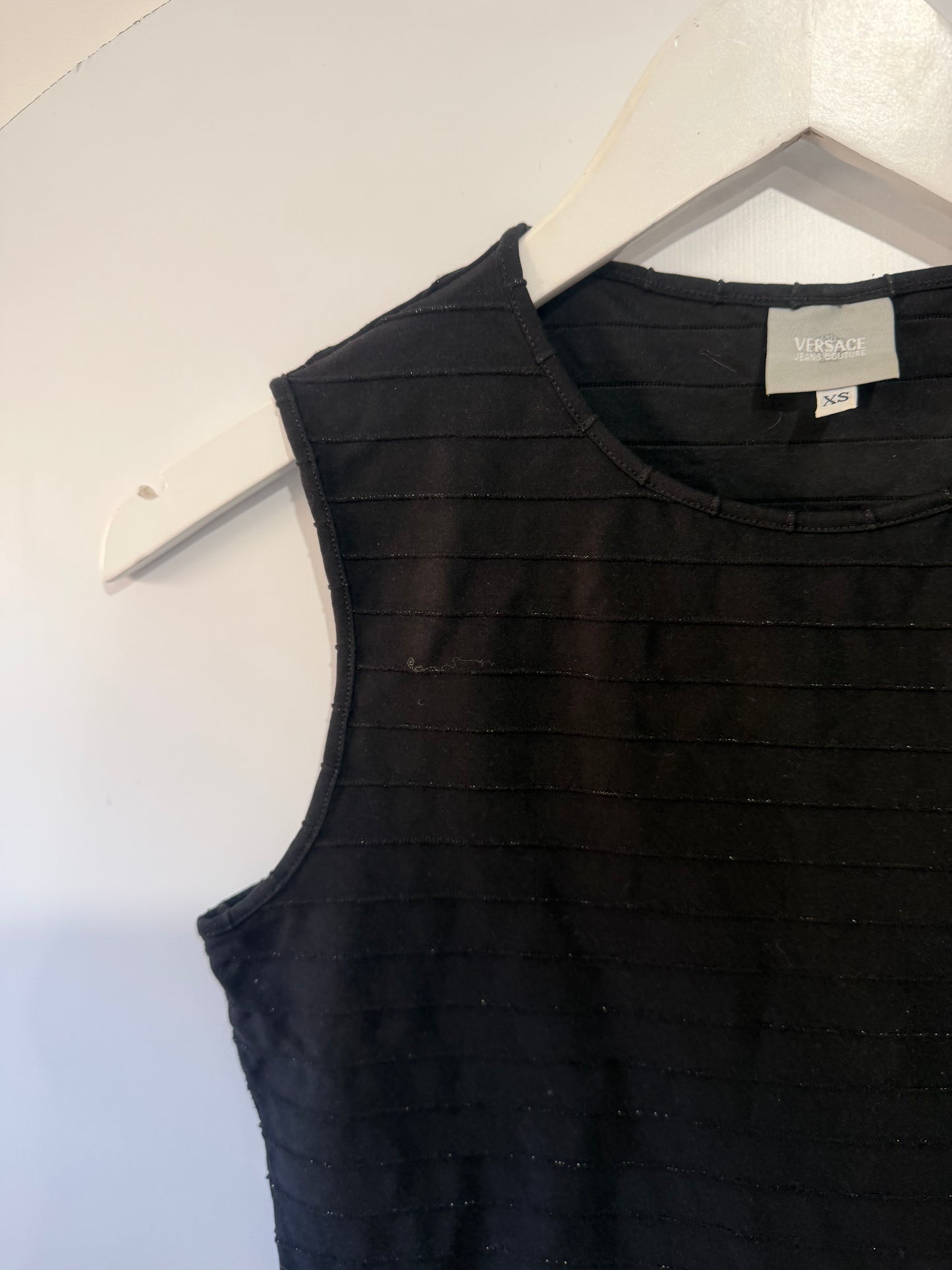Black Versace Jeans Top, Small