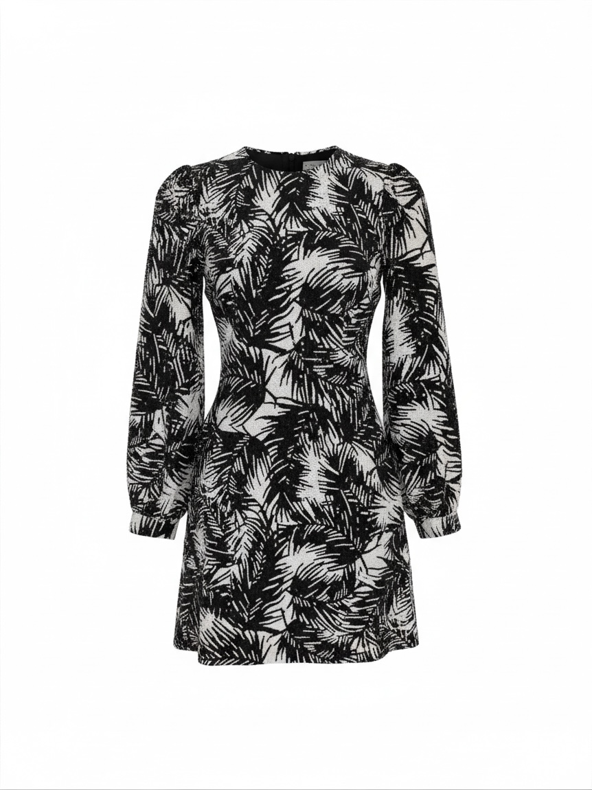 Preloved Michael Kors Dress Size 6 Black and White, BNWT