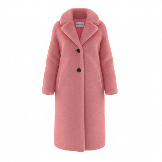Pre-owned Pink Stand Studio Coat, Large