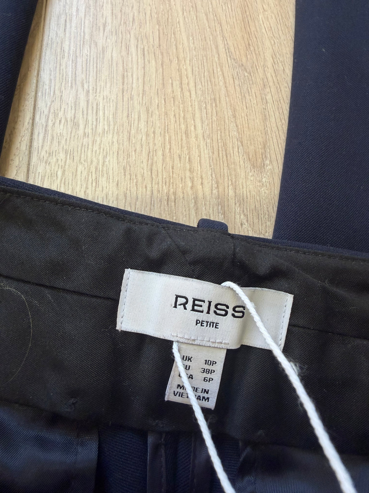 Preloved Reiss Trousers Size 10 Petite Navy