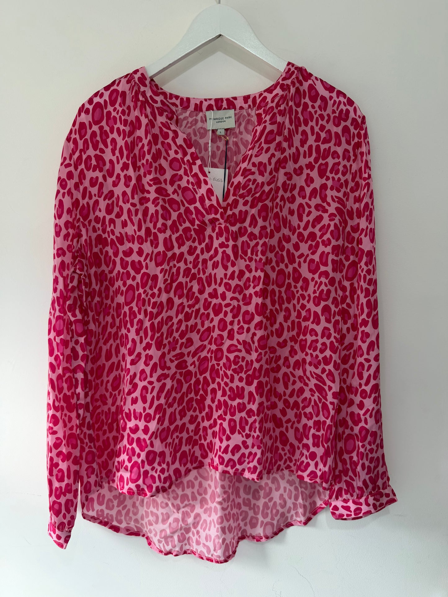 Preloved Pink Leopard BNWT Primrose Park Blouse, L