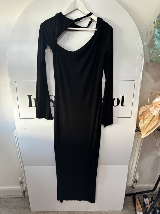 Black Manurí Long Dress, Size M