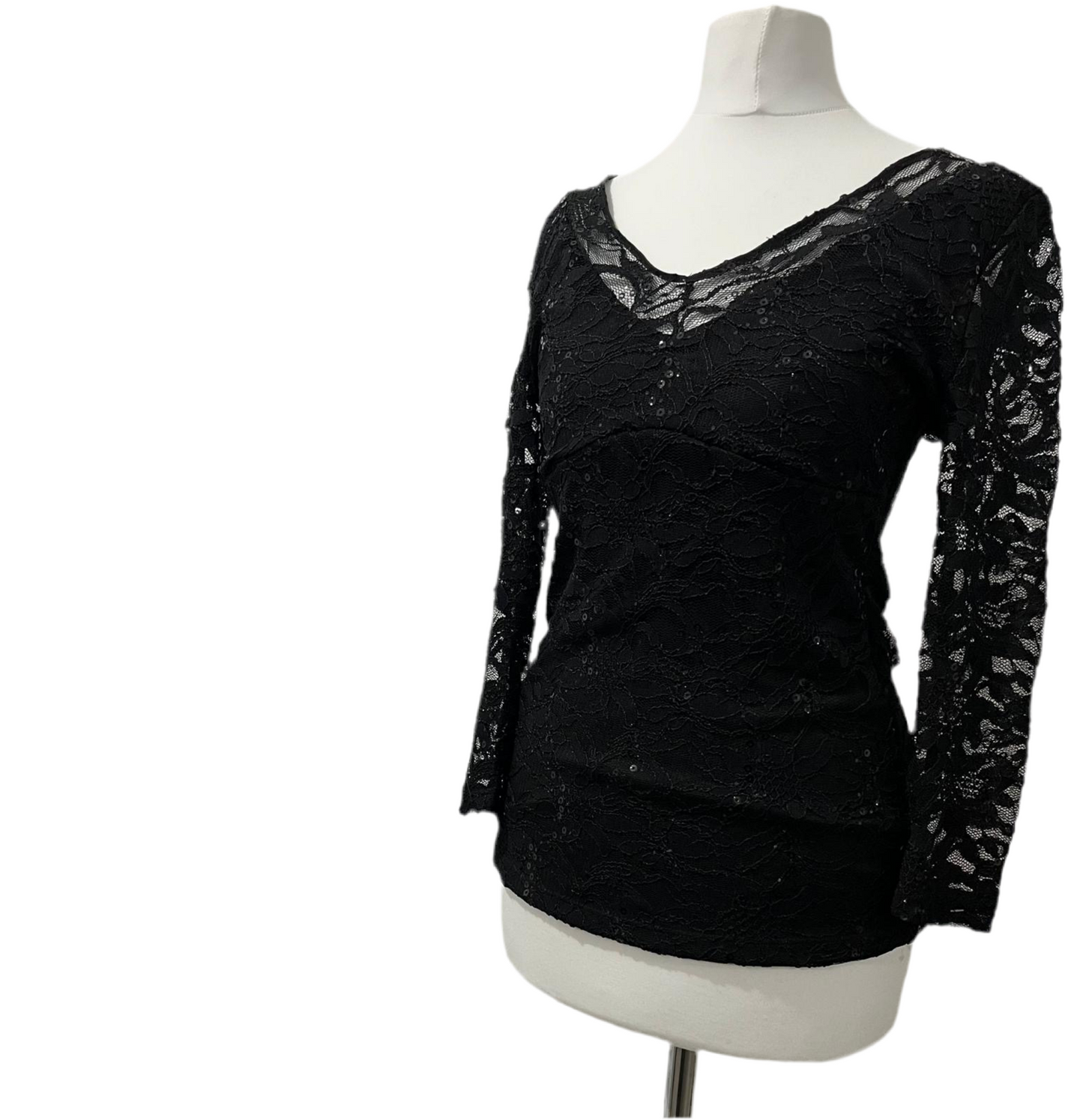 Black Boston proper Sequin top, Small