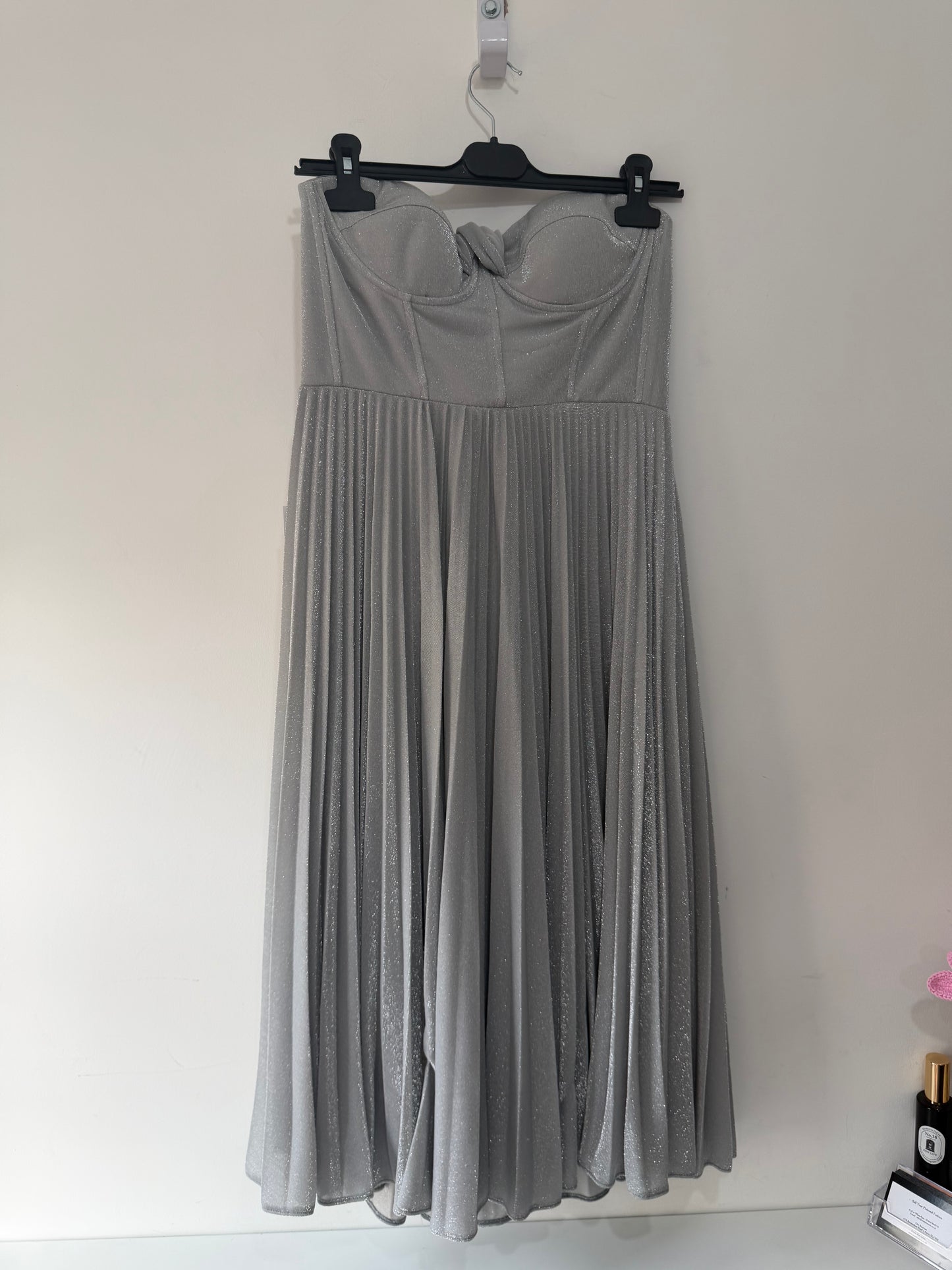 Preloved, Silver Nataliya Couture Dress, Size 12