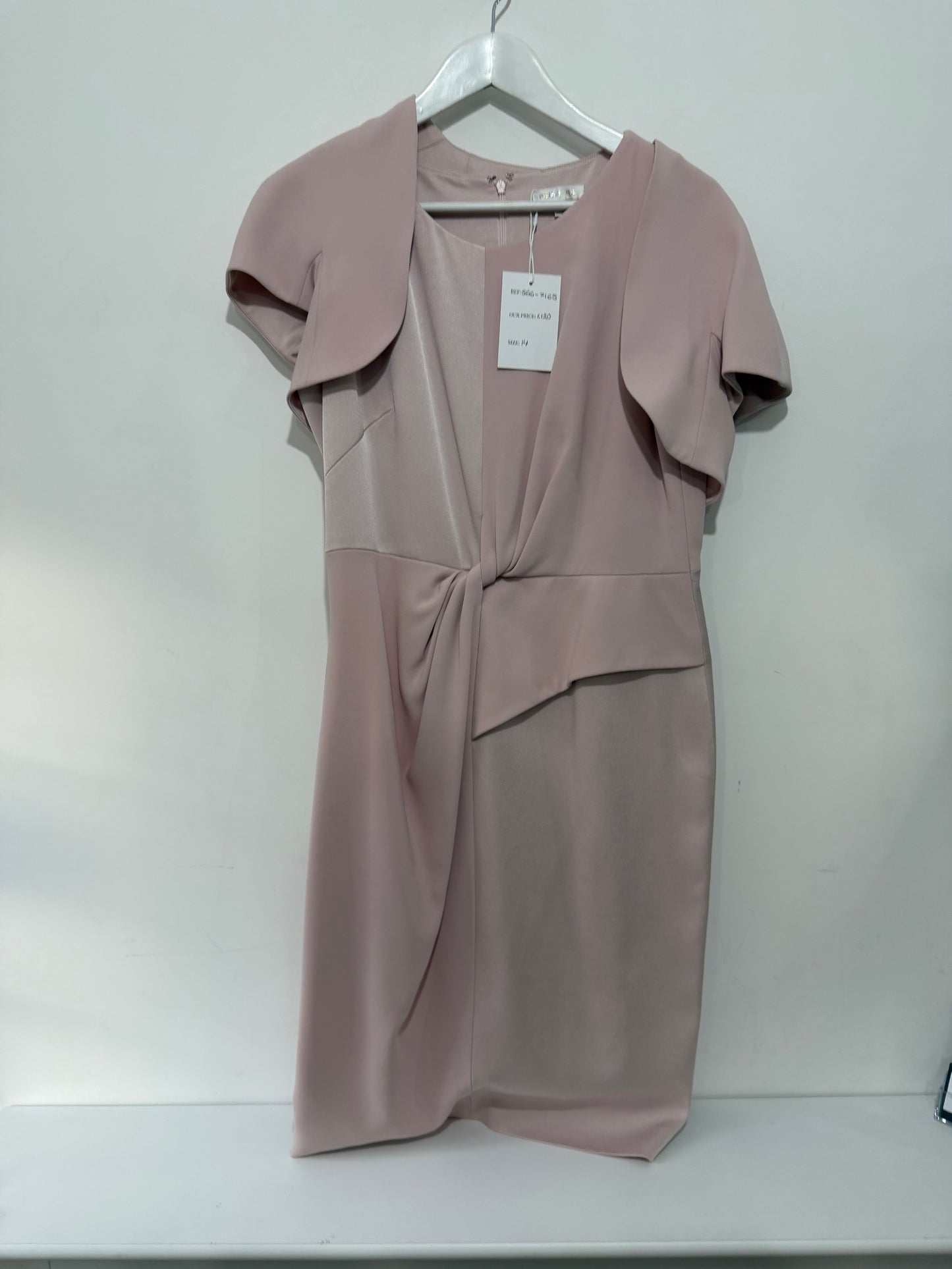 Pre-owned, Pink Paule Ka Ascot Dress, Size 14