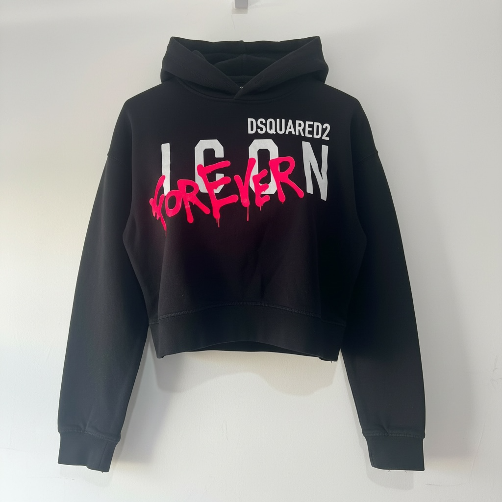 Pre-loved Black Dsquared2 Hoodie, Age 14