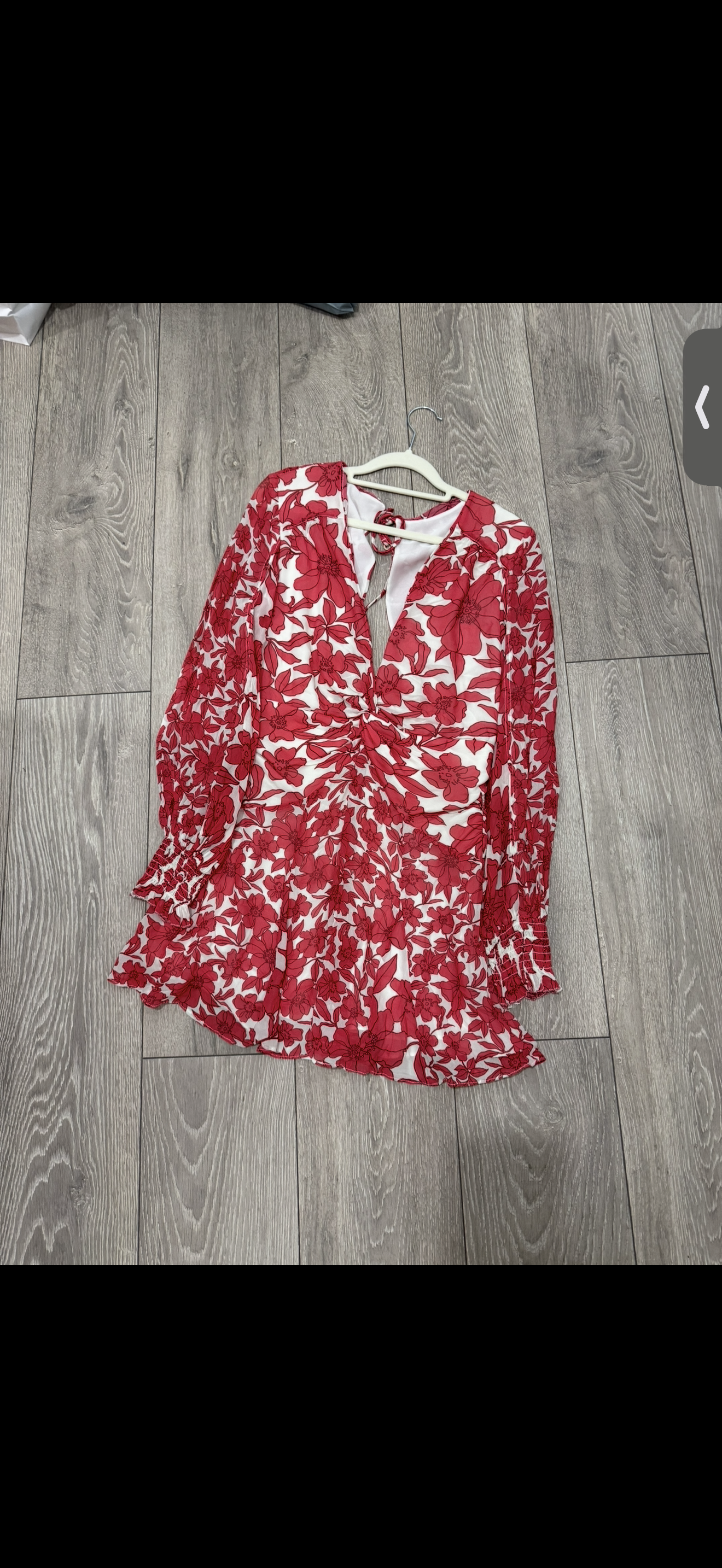 Red floral Reiss Playsuit, Uk 12