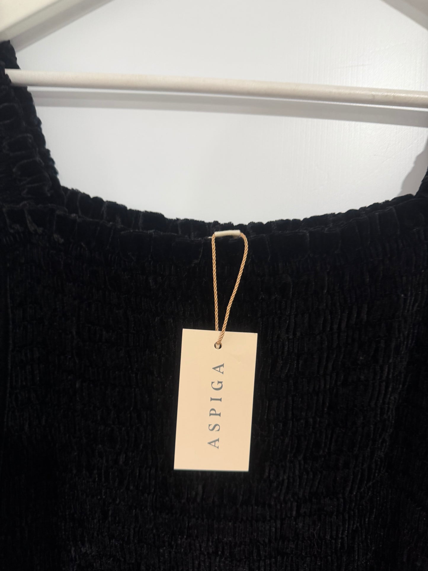 Black velvet Aspiga Dress, Medium