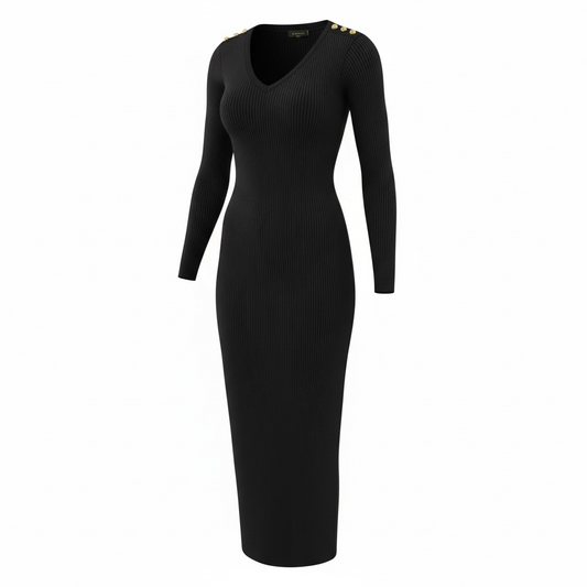 Black and Gold Holland Cooper Current Season Dress, Size XS (up to 8-10)