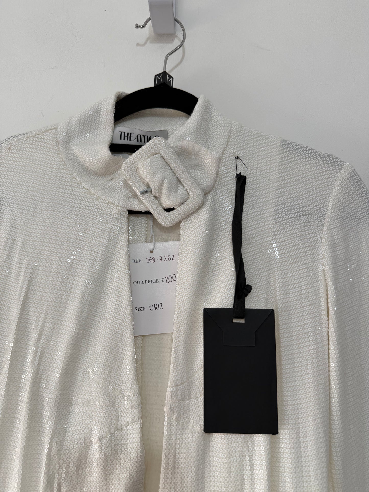 Preloved White The Attico Dress, UK 12