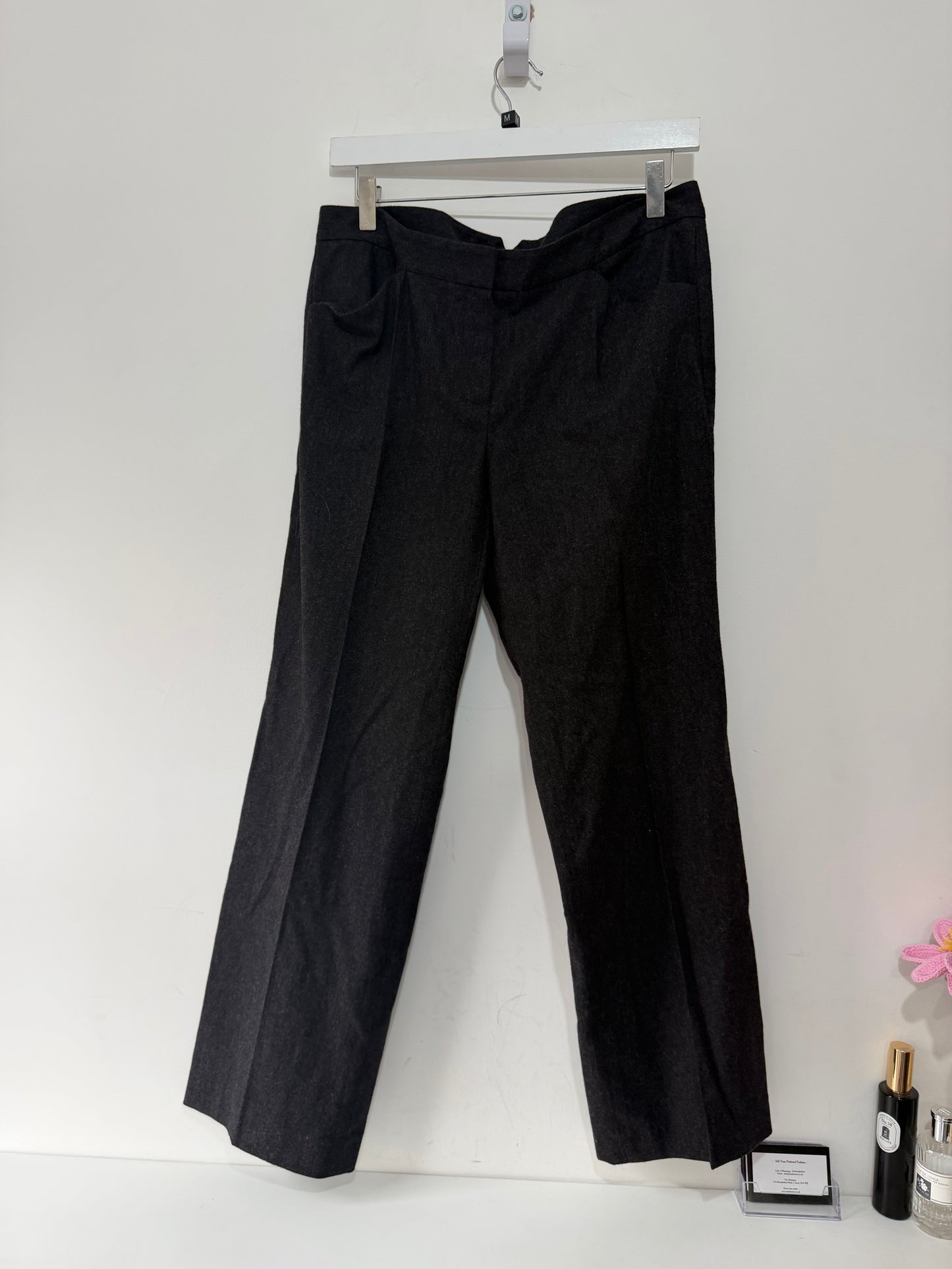 Preloved Theory Trousers Size 10 Grey