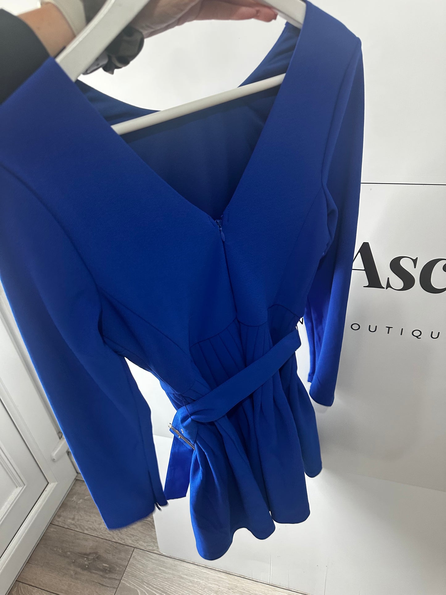 Blue Karen Millen Dress, Size 8