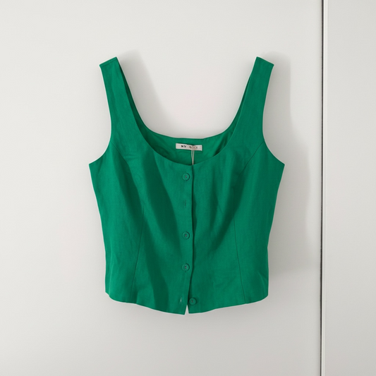 Pre-Loved Green Boden Top, 18, BNWT