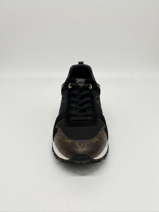 Preloved Louis Vuitton Trainers Size 42 Black and Brown Monogram