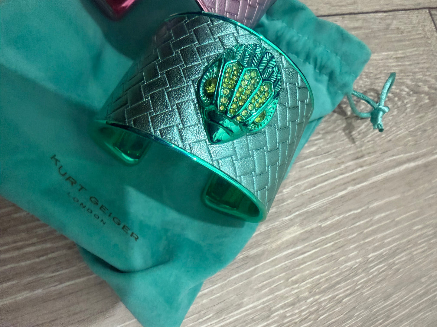 Turquoise Kurt Geiger Eagle Head Bangle, Brand New