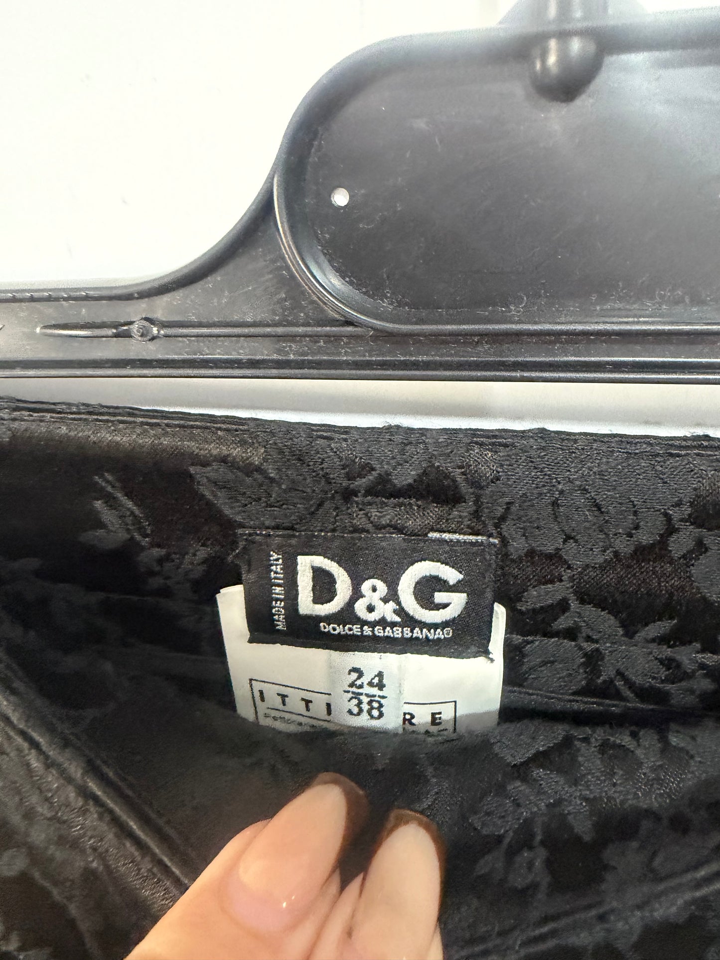 Black D&G Trousers, W24