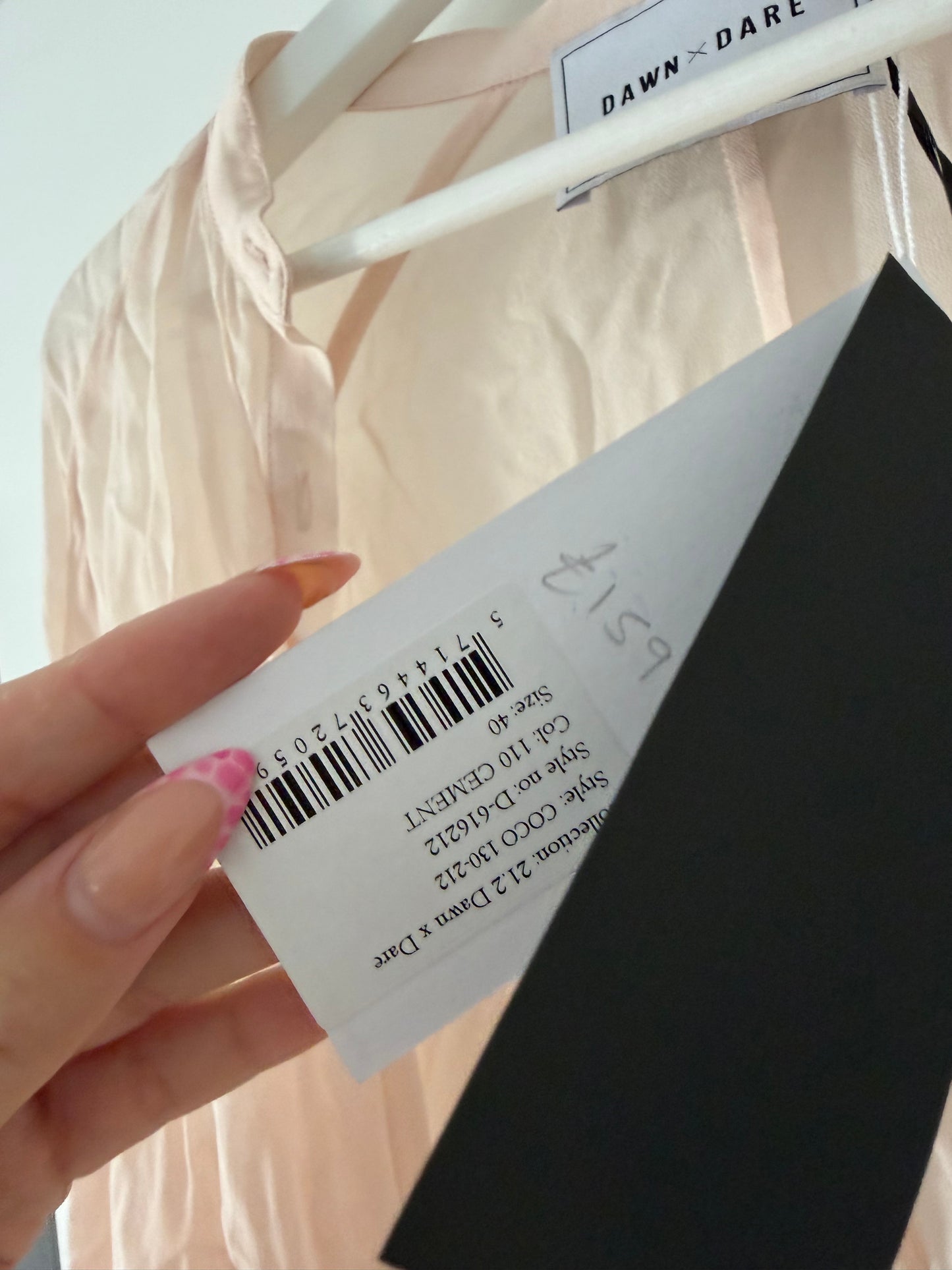 Pre-loved Nude BNWT Dawn & Dare Blouse, 12