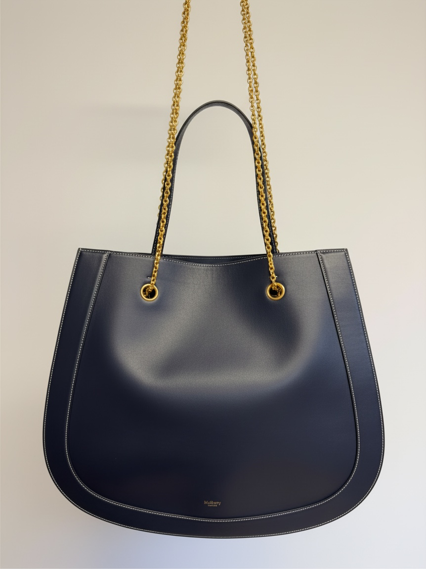 Preloved Mulberry Handbag Navy