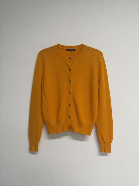 BNWT M&S Cardigan Size UK 14 Orangey Yellow