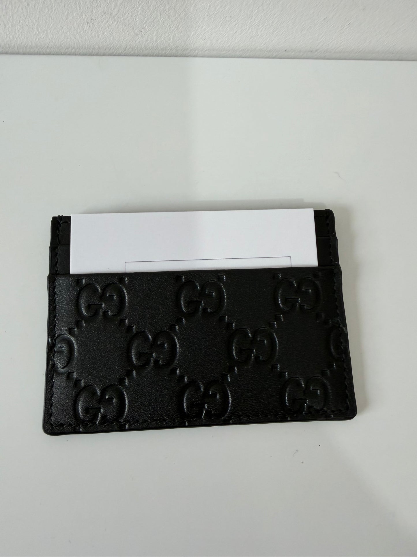 Pre-owned, Black Leather Gucci Cardholder