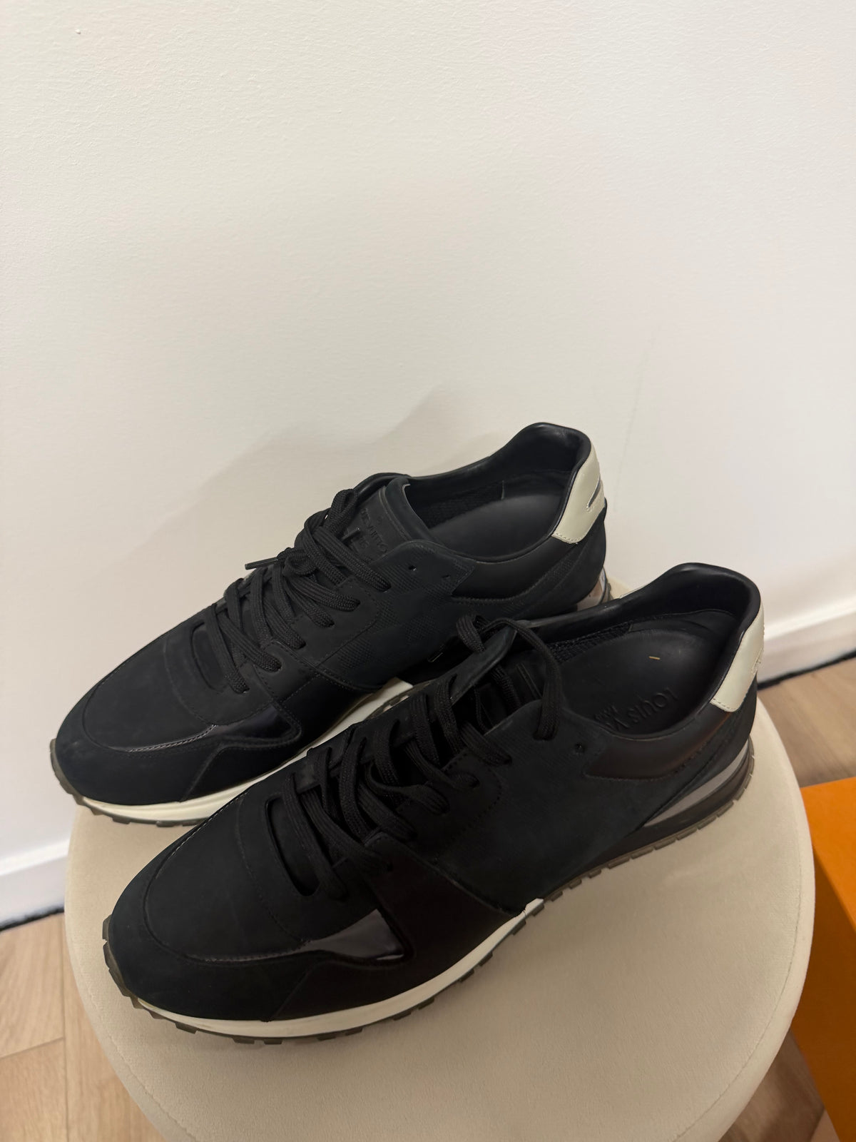 Preloved Louis Vuitton Trainers Size 7.5/8 Black