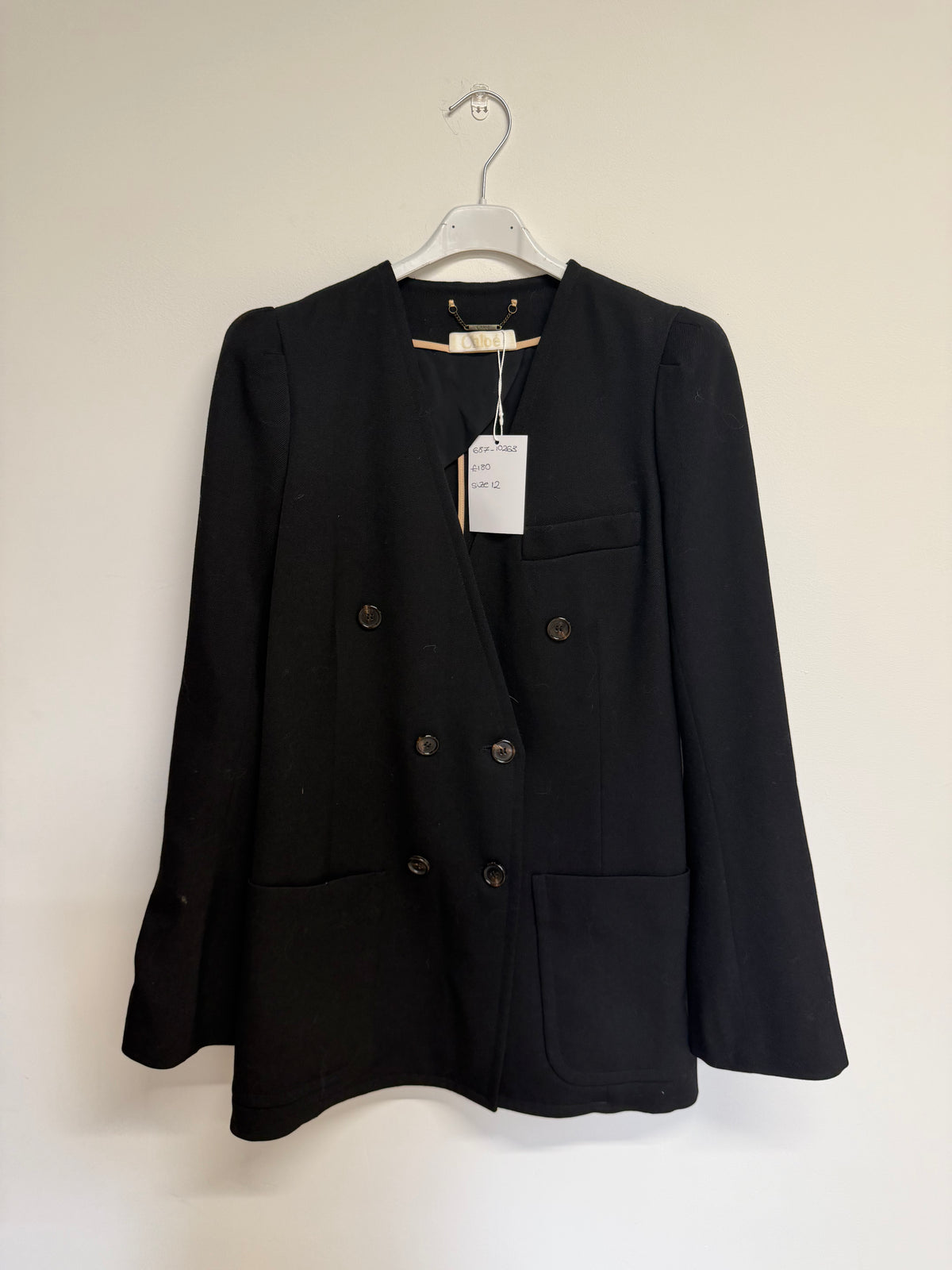 Preloved Chloe Blazer Size 12 Black