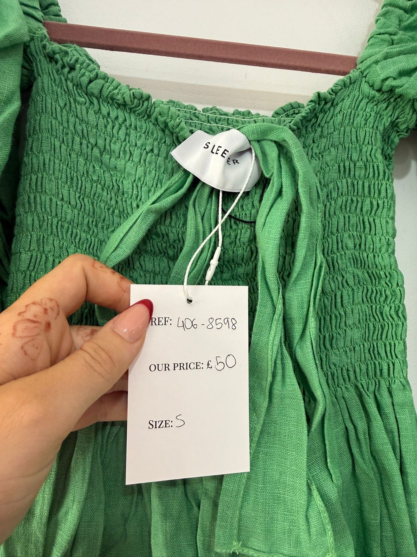 Pre-loved Green Sleeper Dress, S