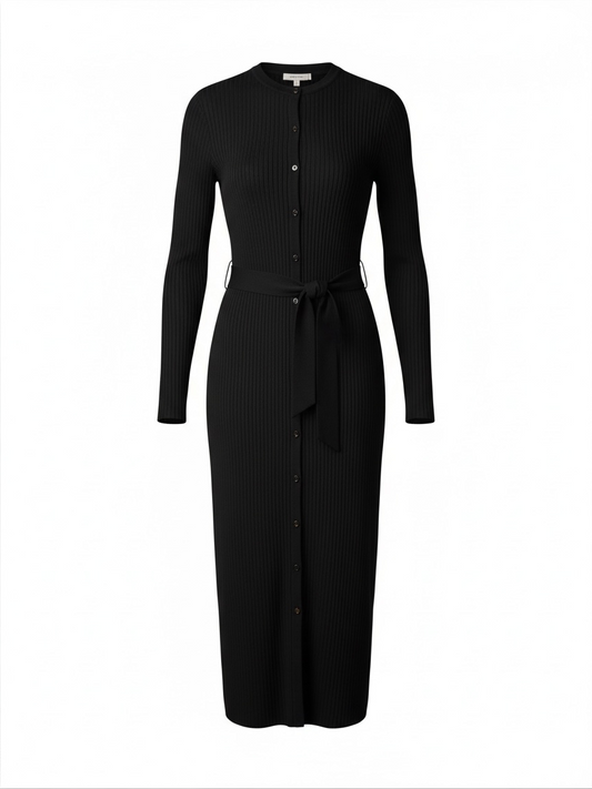Preloved Hobbs Dress Size 8 Black
