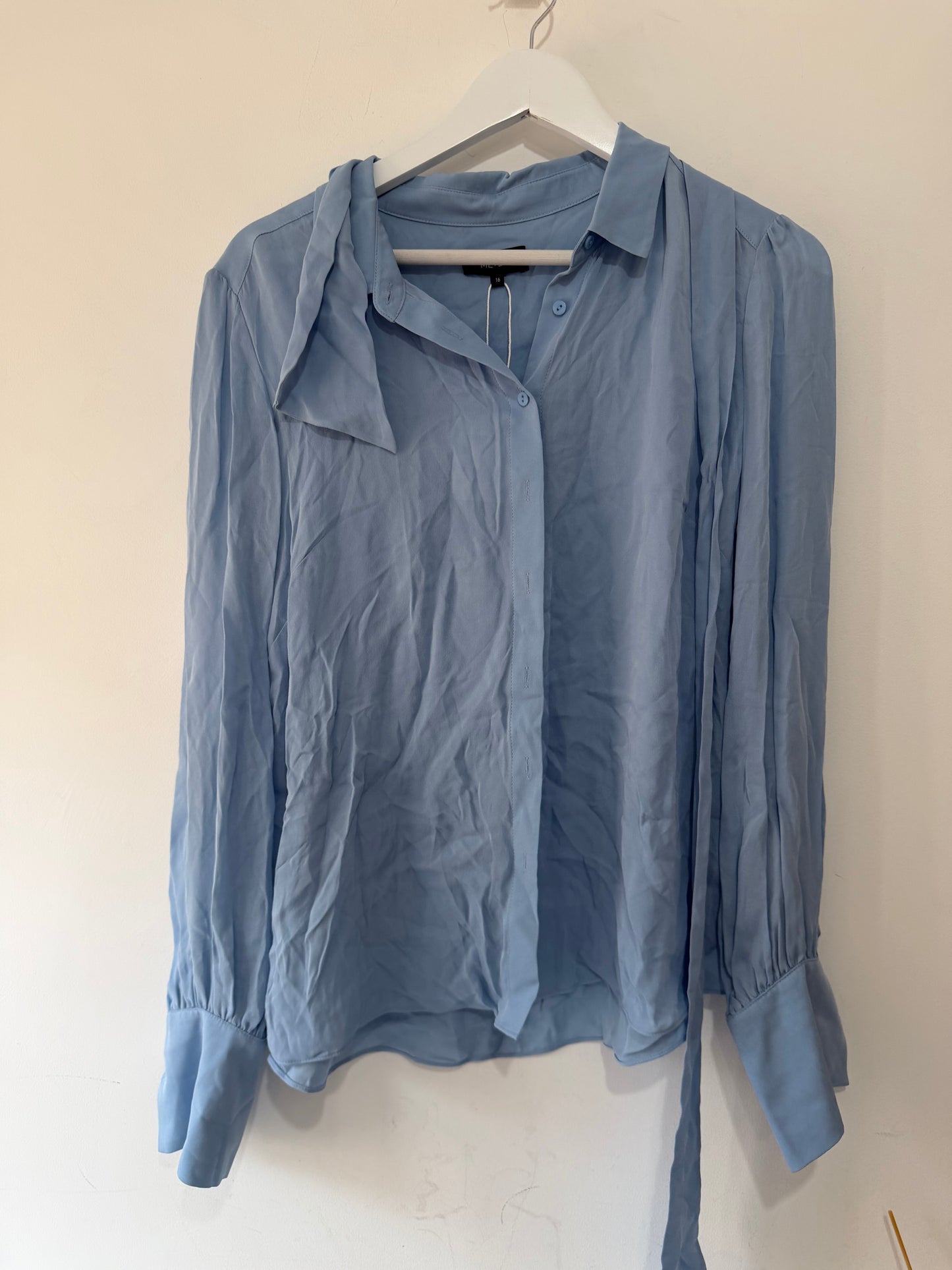 Preloved blue Me + Em Blouse, Size 16