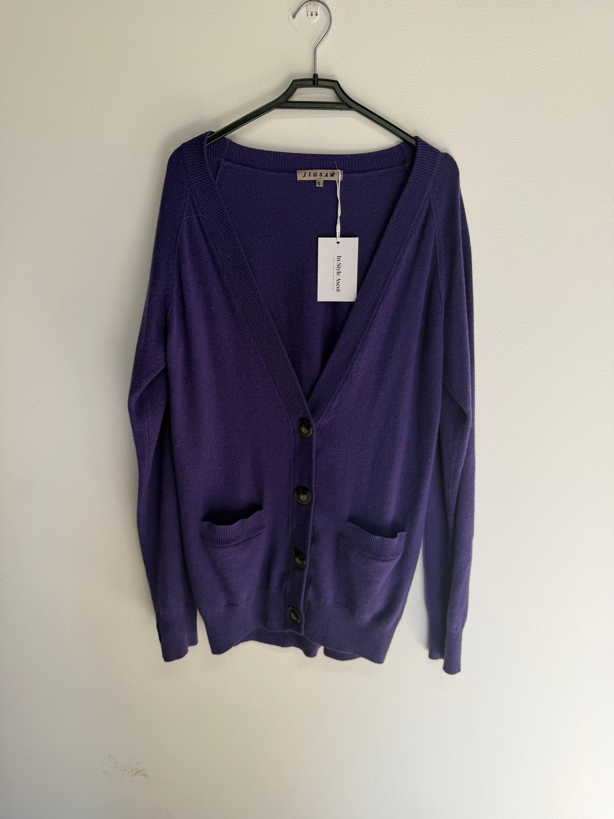 Preloved Jigsaw Cardigan Size Small Purple