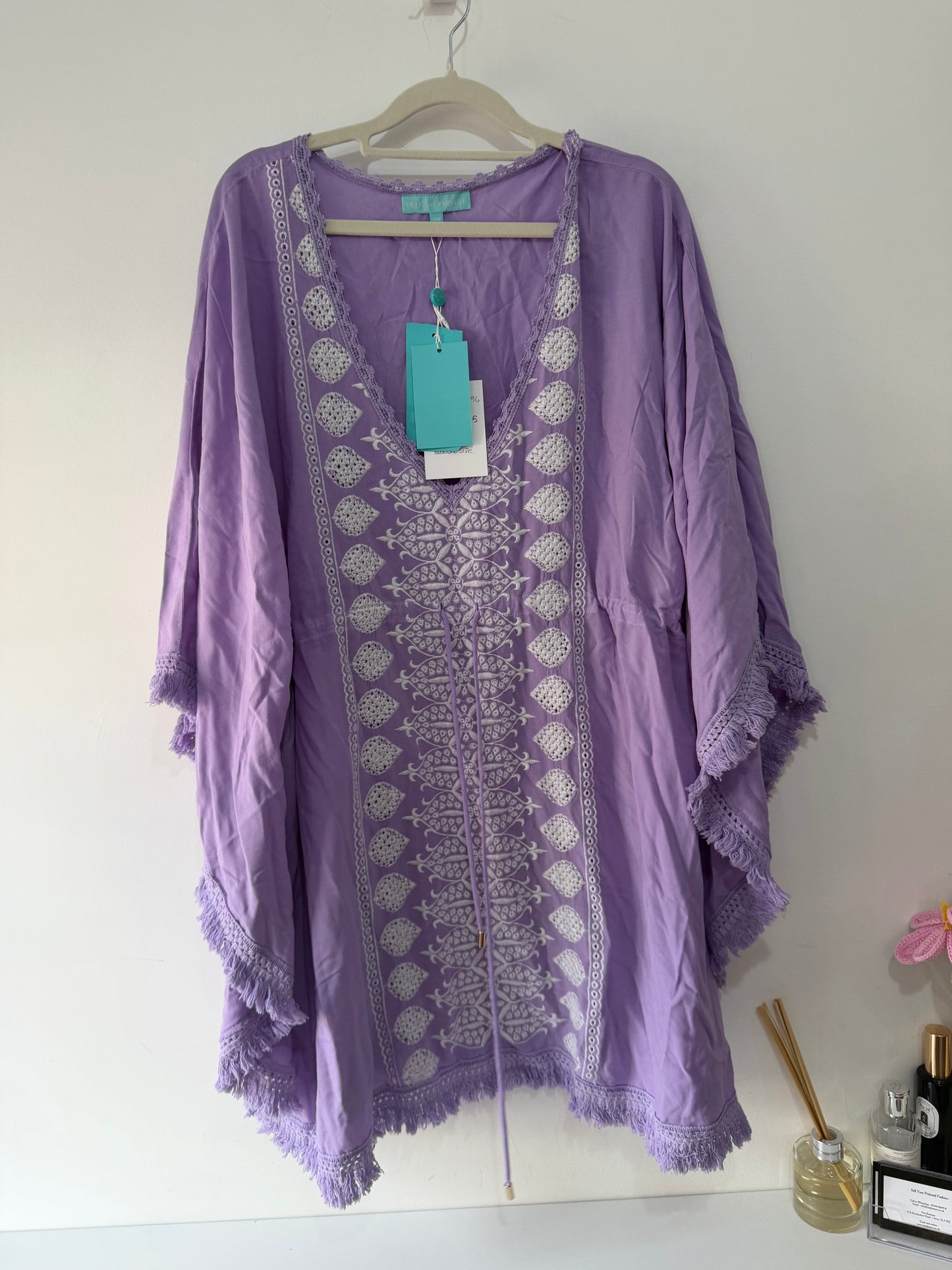 Preloved, Purple Melissa Obabash Kimono, One size, BNWT