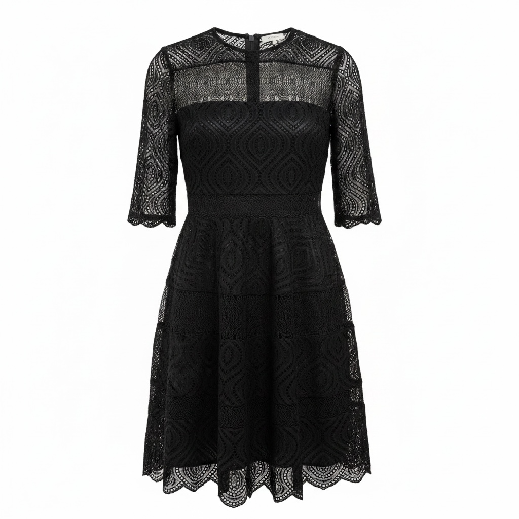 Preloved, Black Zimmerman Dress, UK 10