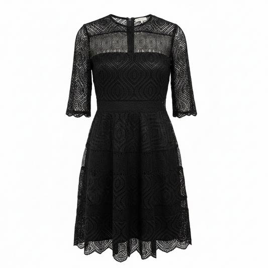 Preloved, Black Zimmerman Dress, UK 10