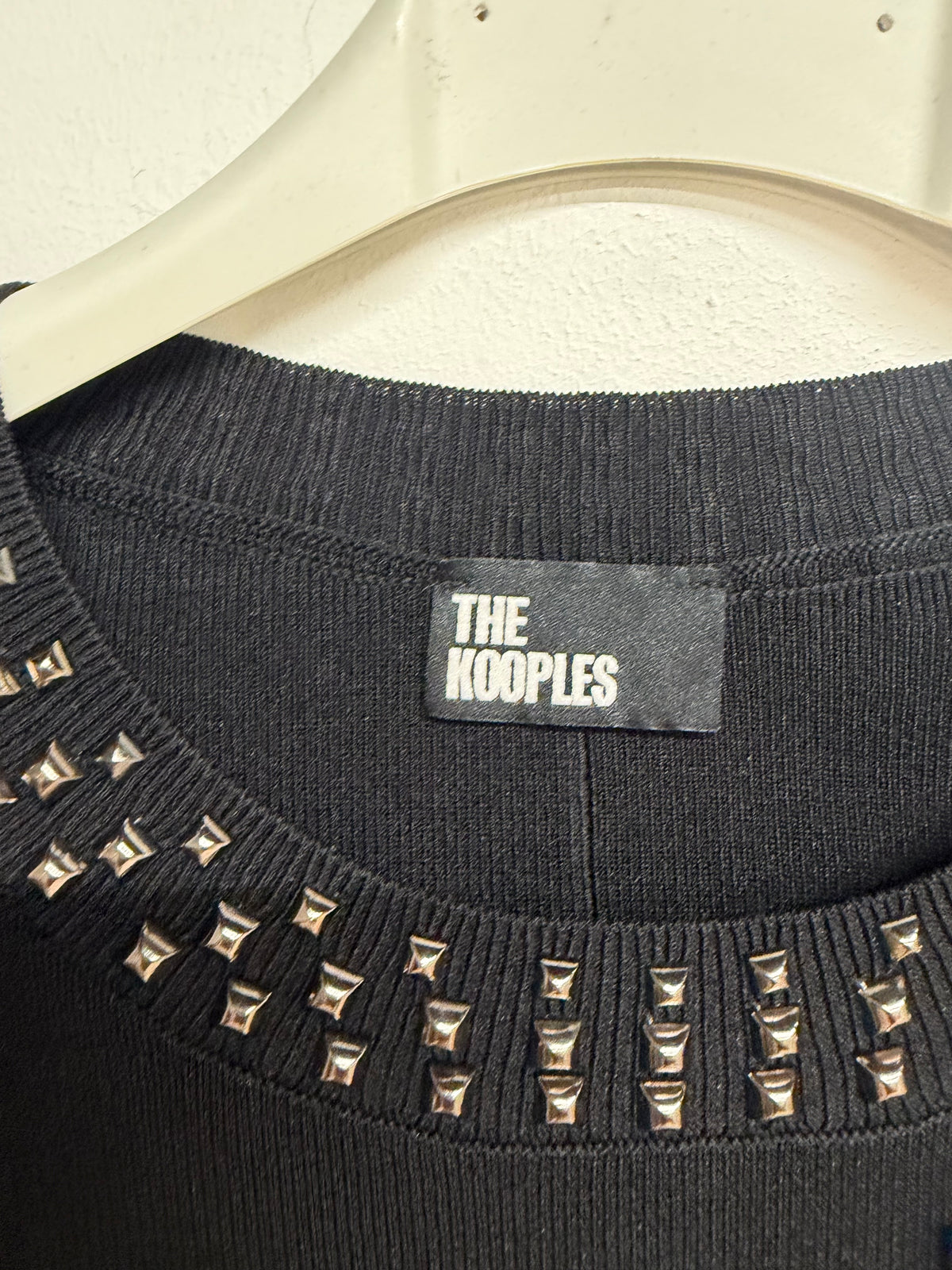 BNWT The Kooples Studded Jumper Dress Size XS Black