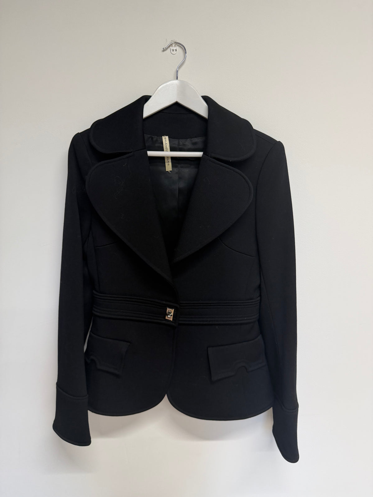 Preloved Balenciaga Paris Blazer Jacket Size 12 Black
