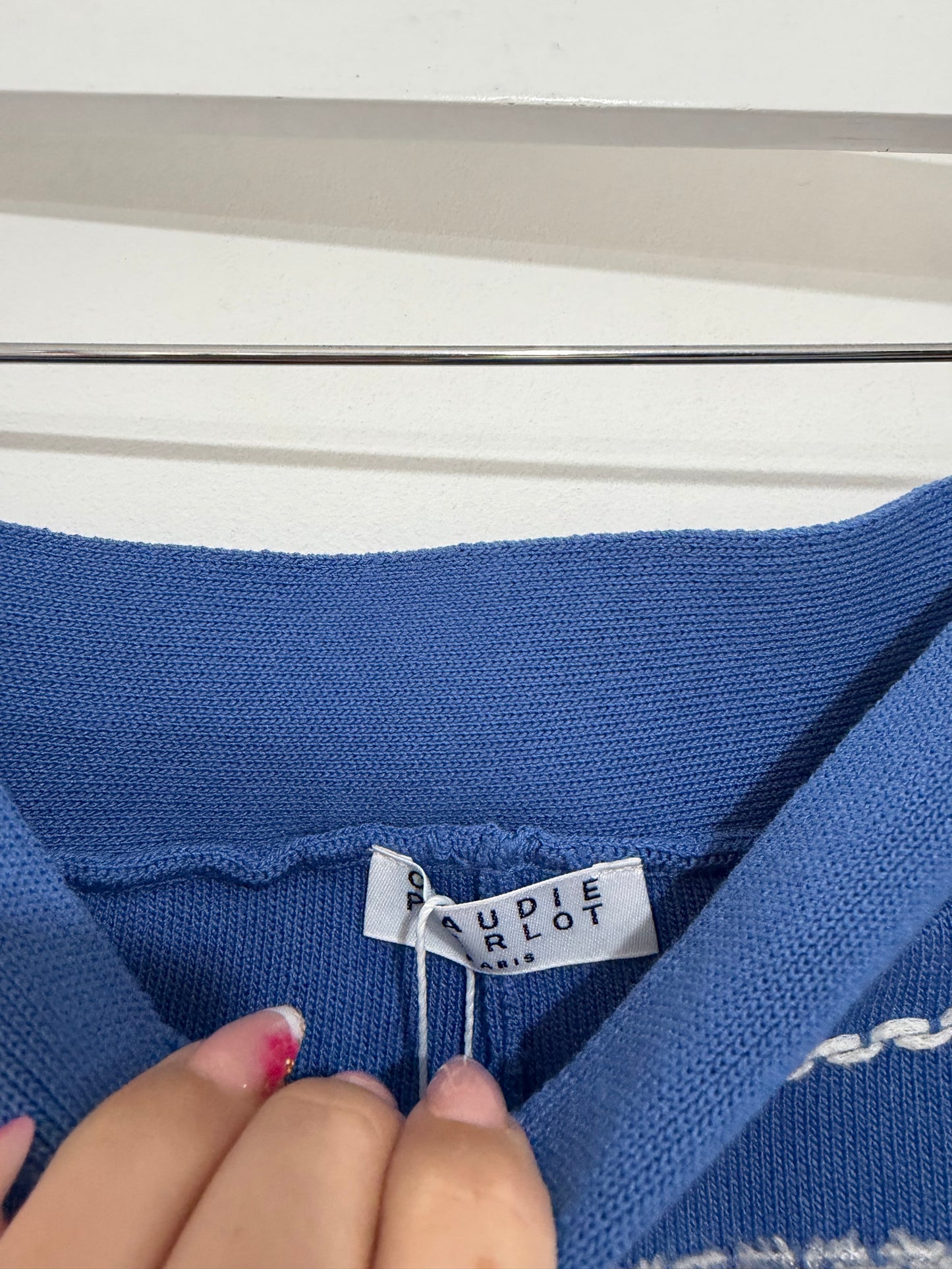 Preloved, Blue Claudie Pierlot Shorts, UK 8