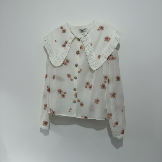 Pre-owned, Brand New White Dream by Sister Jane Shirt, Size M