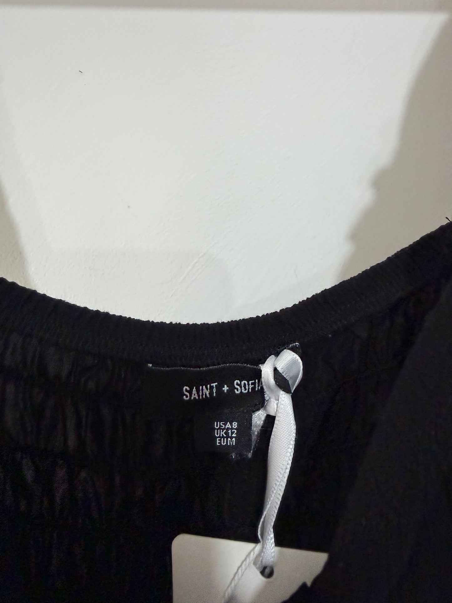 Preloved Saint + Sofia Dress 12 Black and White