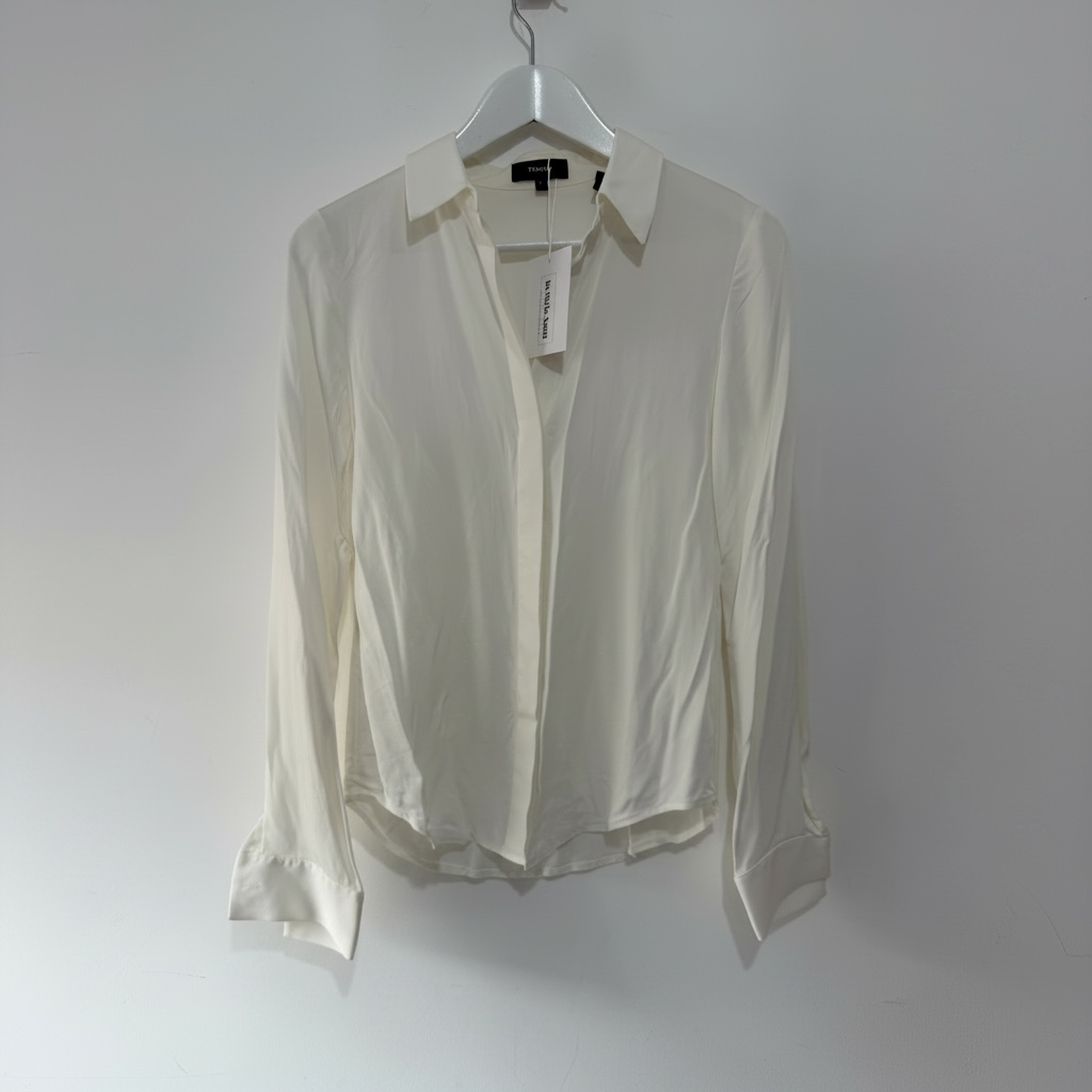 Preloved, Cream Theory Shirt, UK 6 Silk