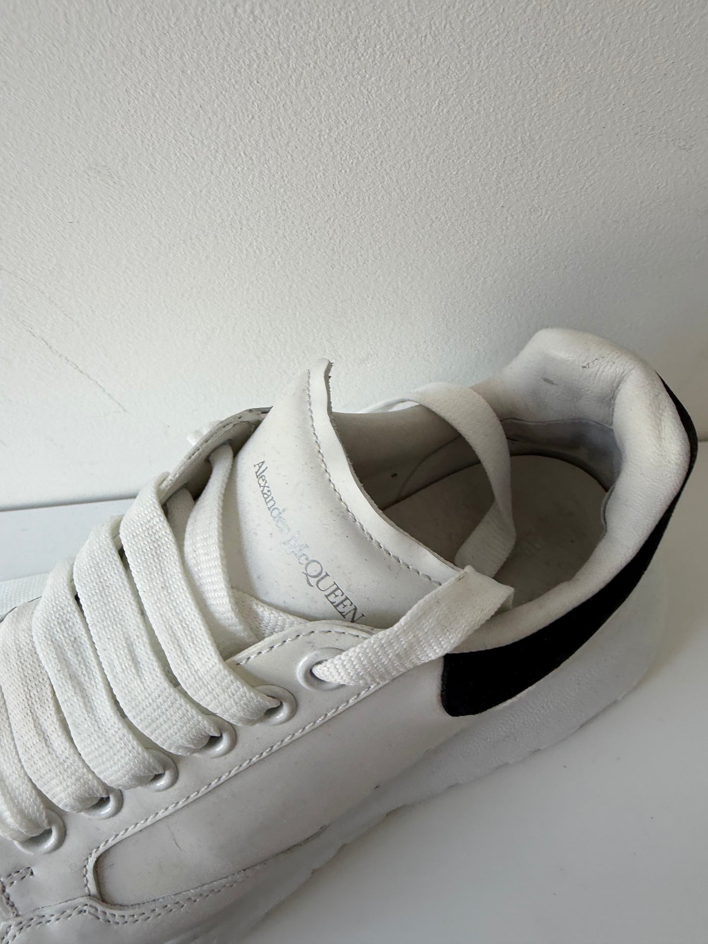 White Alexander Mcqueen Trainers, Size 39
