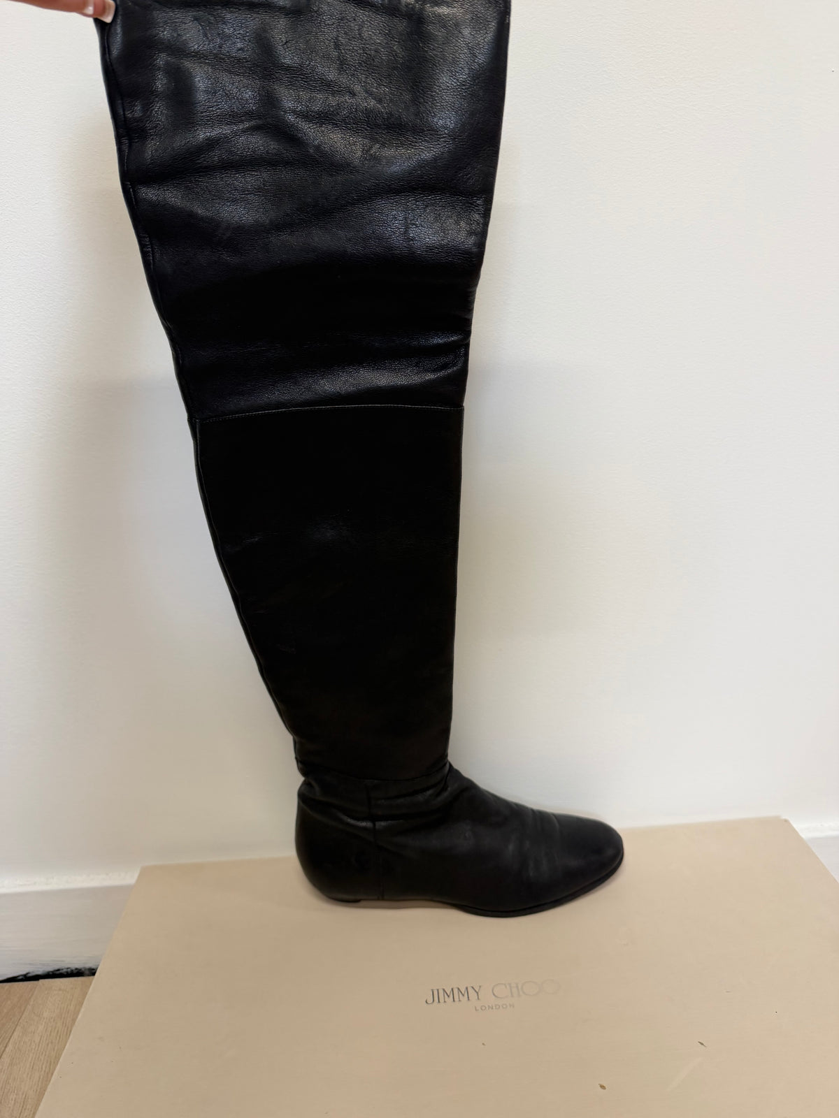 Preloved Jimmy Choo Boots Size 4.5 Black