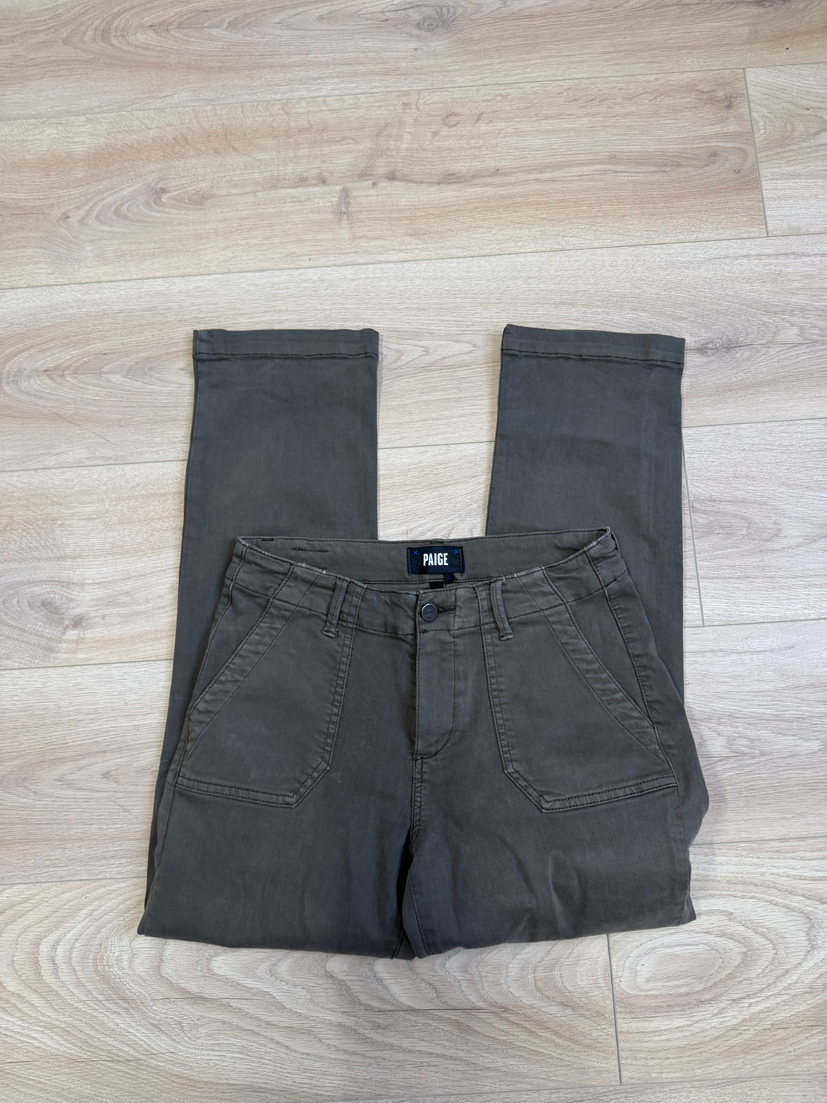 Preloved Paige Jeans Waist 26 Khaki